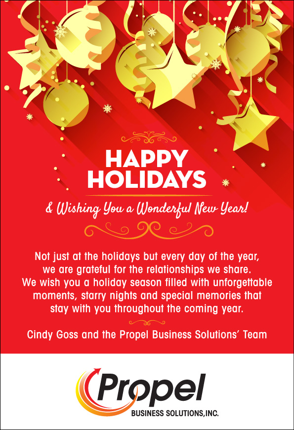 Happy Holidays from Propel Business Solutions